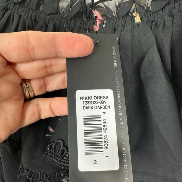 NWT SACHIN + BABI Nikki Dress in Dark Garden Off-the-Shoulder Maxi Long 2 - Picture 9 of 11